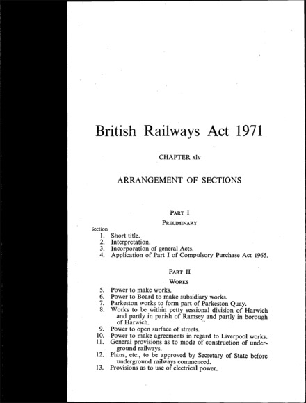 British Railways Act 1971