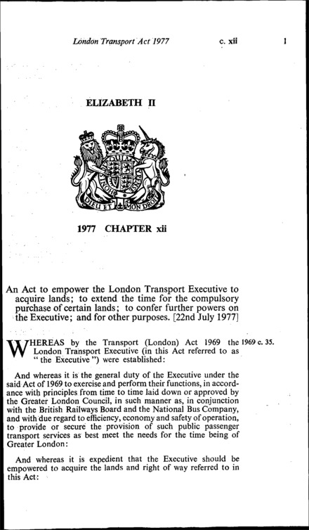 London Transport Act 1977