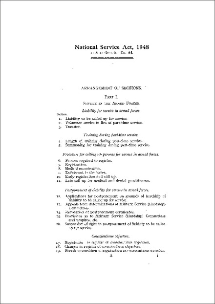 National Service Act 1948