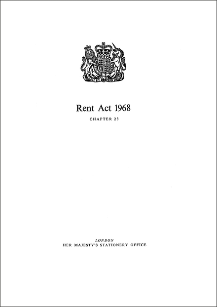 Rent Act 1968