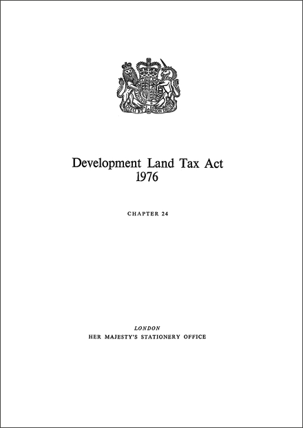 Development Land Tax Act 1976