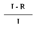 Formula - I subtract R divide by I