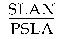 Formula - SLAN divided by PSLA