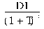 Formula - DI divided by (1 plus T) to the power of i